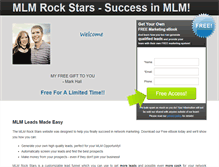 Tablet Screenshot of mlmrockstars.com